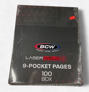 BCW laser weld 9-pocket pages 100ct box