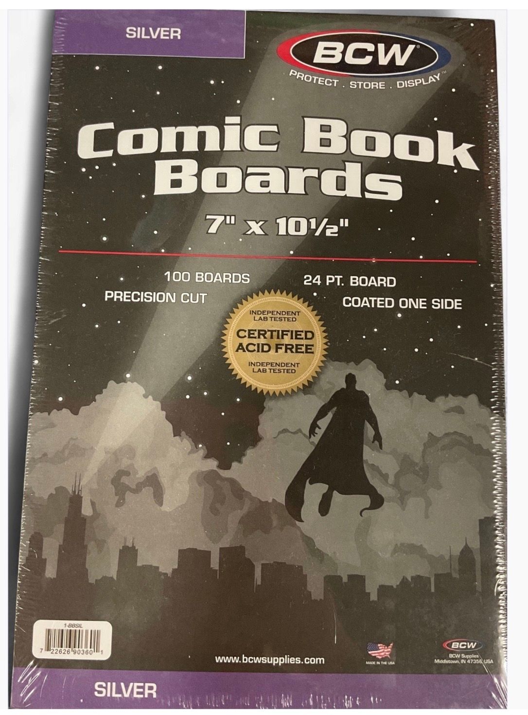 BCW Comic Book Boards Silver