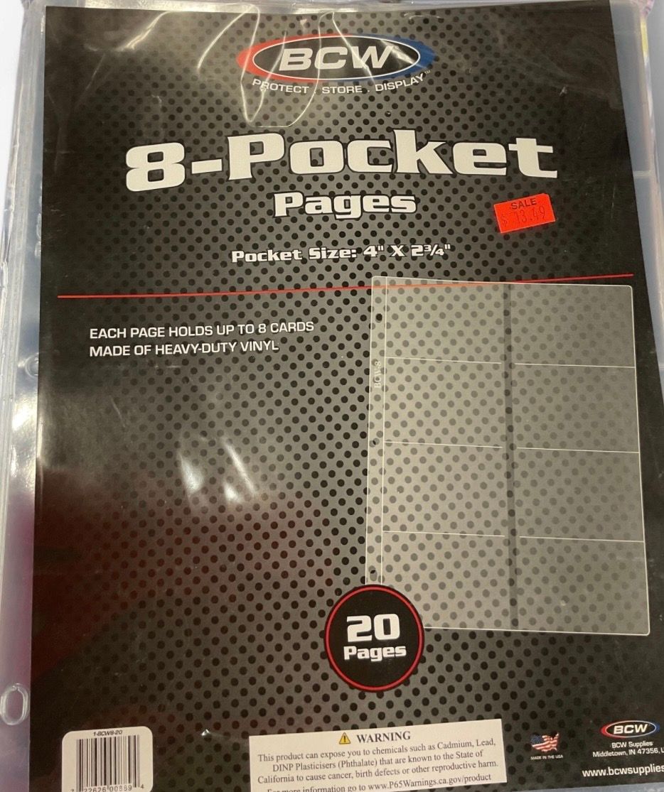 BCW Vintage 8 pocket pages 20ct