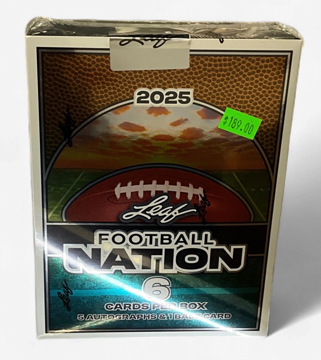 2025 Leaf Football Nation 6 Cards Per Box