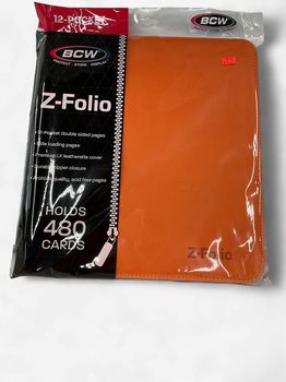 BCW- Z-folio 480 card  binder (orange)
