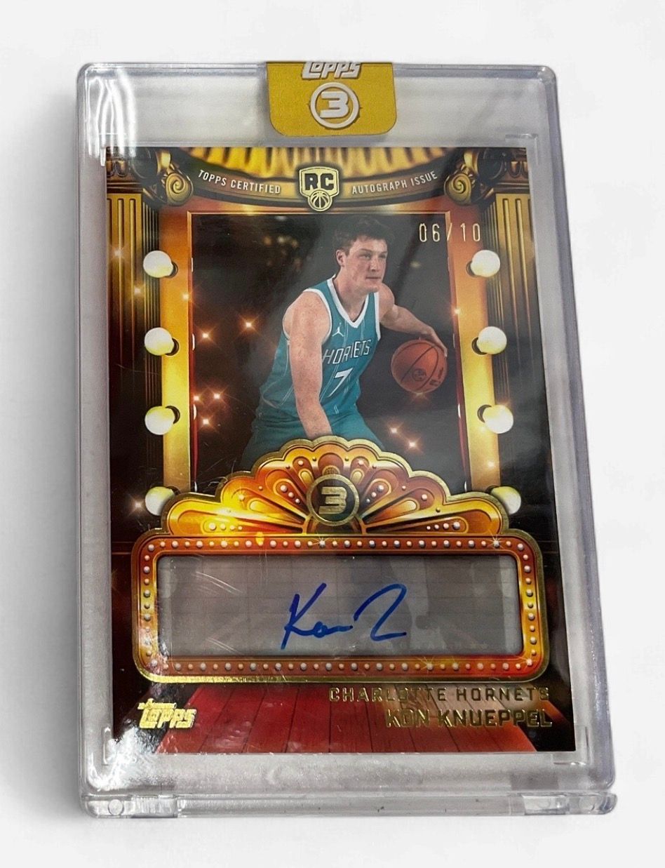 2025-26 Topps 3 Basketball Certified Auto Kon Knueppel Card