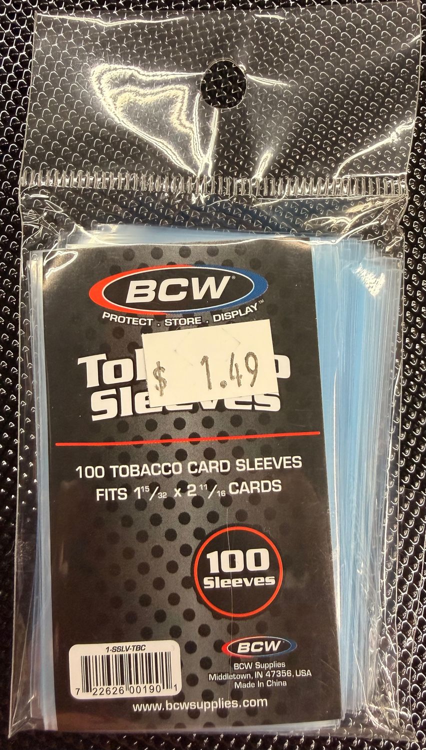 BCW Tobacco Sleeve 100 count BCW Tobacco Sleeve 100 count