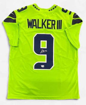 Seatlle Seahawks Kenneth Walker III Autographed Jersey Fanatics COA