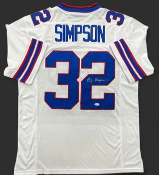 Buffalo Bills OJ Simpson Autographed Jersey 5 Star Grading COA