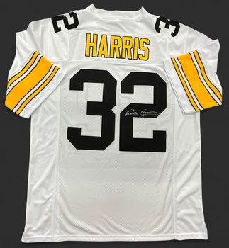 Pittsburgh Steelers Franco Harris White Autographed Jersey