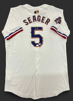 Texas Rangers Corey Seager Autographed Jersey Fanatics COA