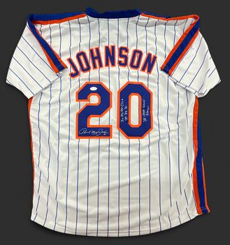 NY Mets Howard Johnson Autographed Jersey JSA COA