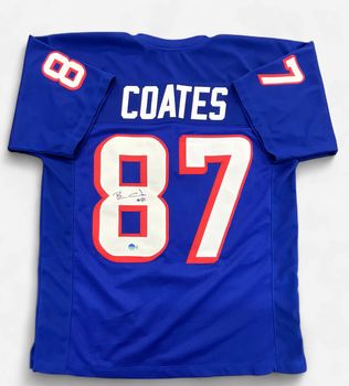 NE Patriots Ben Coates Autographed Jersey Beckett COA