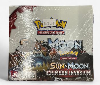 Pokémon Crimson Invasion Sun and Moon Sealed Booster Box