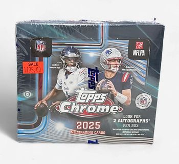 Topps Chrome 2025 NFL Trading Cards 2 Autos
