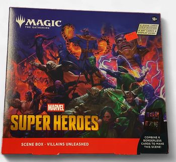 Magic the gathering, Marvel superheroes scene box Magic the gathering, Marvel superheroes scene box