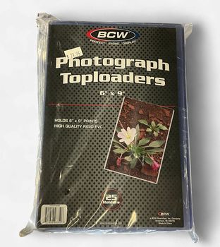 BCW Photograph Toploaders 6” x 9” 25 ct.