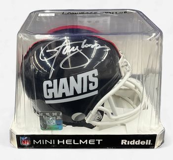 NY Giants Lawrence Taylor Autographed Mini Helmet