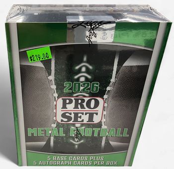 26 Pro metal football hobby box