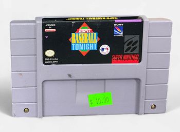 Nintendo SNES ESPN Baseball Tonight Game