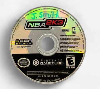 Nintendo GameCube NBA 2K3 Game