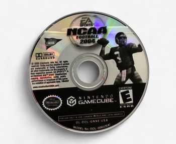 Nintendo GameCube EA NCAA Football 2004 Game