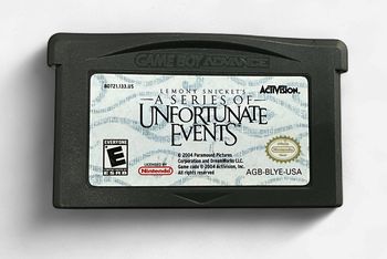 Gameboy Advance A Series of Unfortunate Events Game