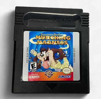 Nintendo Gameboy Game Tazmanian Devil Munching Madness