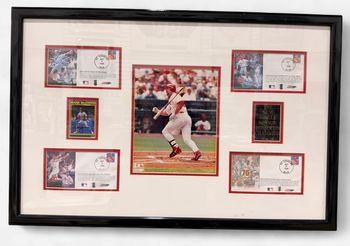 Mark McGwire Homerun photo collage w/ Autographed Card