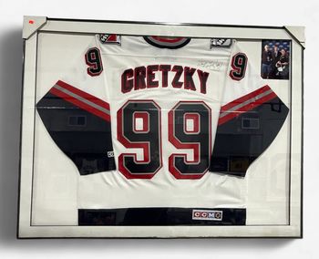 NY Rangers Wayne Gretzky Autographed Framed Jersey
