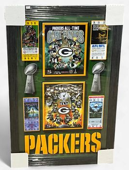 Green Bay Packers All-Time Greats Framed Collage