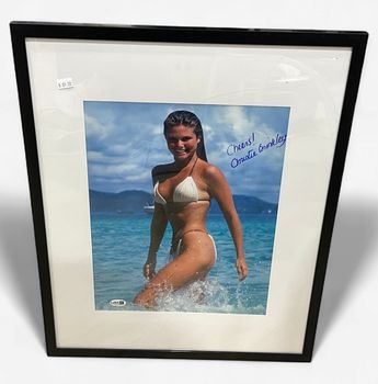 Christie Brinkley Autographed framed photo JSA COA