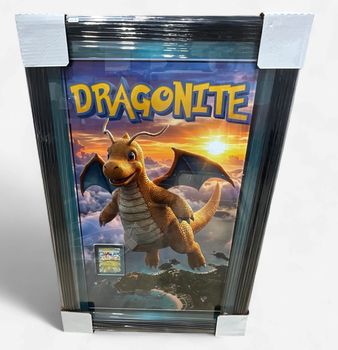 Dragonite with Dragonite ex Mighty Meteor Card framed print