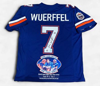 Danny Wuerffel 1/2 Gator Legends signed Jersey-Player Worn CALL 352-421-5920 for Pricing