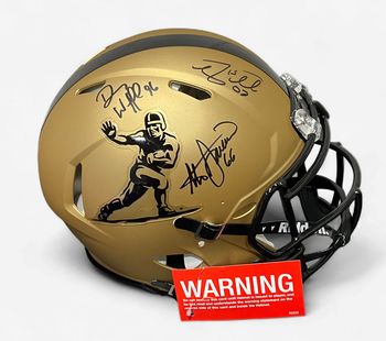 3x Heisman Signed Full Size Helmet- Gold