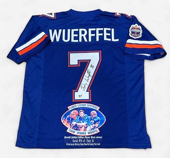 Danny Wuerffel 10/35 Gator Legends signed Jersey-Player Worn