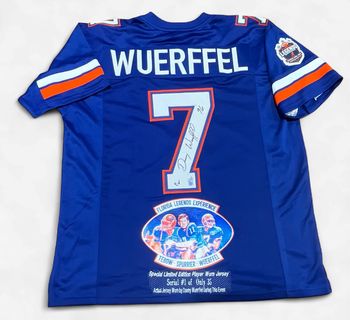 Danny Wuerffel 1/35 Gator Legends signed Jersey-Player Worn