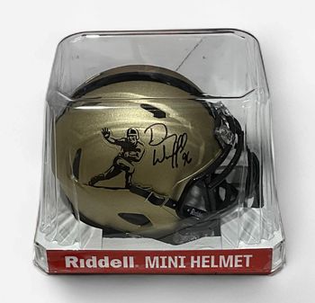Danny Wuerffel Signed Gold Heisman Mini Helmet