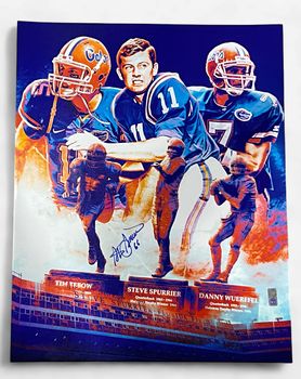 Steve Spurrier Florida Legends Signed 20x16