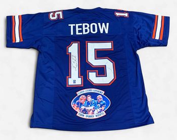 Tim Tebow Gator Legends Signed Jersey