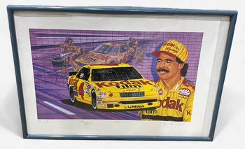 1992 Ernie Irvan No. 4 Kodak Framed Print Signed by Ernie & Artist, Sam Bass, No 145 of 500 1992 Ernie Irvan No. 4 Kodak Framed Print Signed by Ernie & Artist, Sam Bass, No 145 of 500