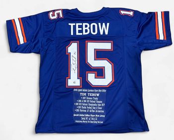 Tim Tebow  1/35 Florida Legends Signed Jersey-Player Worn