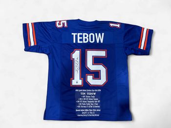 Tim Tebow 5/35 Gator Legends Signed Jersey -Player Worn