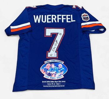 Danny Wuerffel 2/2 Gator Legends signed Jersey-Player Worn CALL 352-421-5920 for Pricing
