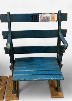 Original 1923-1973 Yankee Stadium Wood/Iron Chair #19