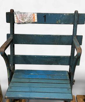 Original 1923-1973 Yankee Stadium Wood/Iron Chair