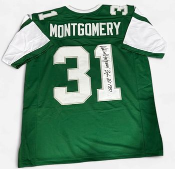Philadelphia Eagles Autographed Wilbert Mongomery Jersey JSA COA
