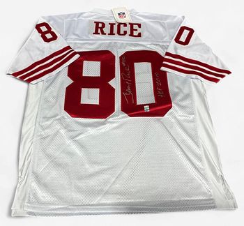 San Francisco 49ers Autographed Jerry Rice Jersey w/ COA
