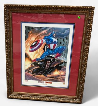 Captain America and Wolverine Artwork by Tom Derenick