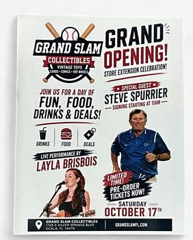 Spurrier Autograph Ticket Grand Opening Store Extension Celebration