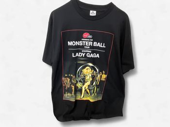 Vintage Monster Ball Tour Lady Gaga Black T-shirt Sz L