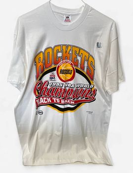 Vintage Houston Rockets 1995 NBA World Champions White T-shirt Sz XL