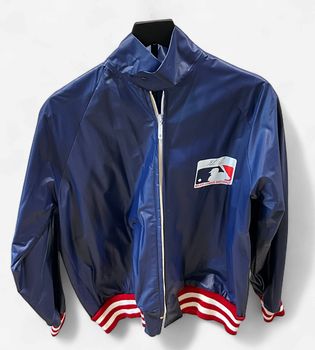 Vintage Nolan Ryan MLB Full Zip Rain jacket Sz M