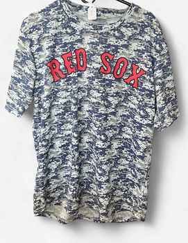 Vintage Boston Red Sox Williams #9 Blue Camo Tshirt Sz XL